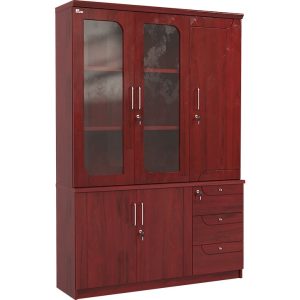 Tủ tài liệu gỗ sơn PU 3 khoang The One DC1340H1