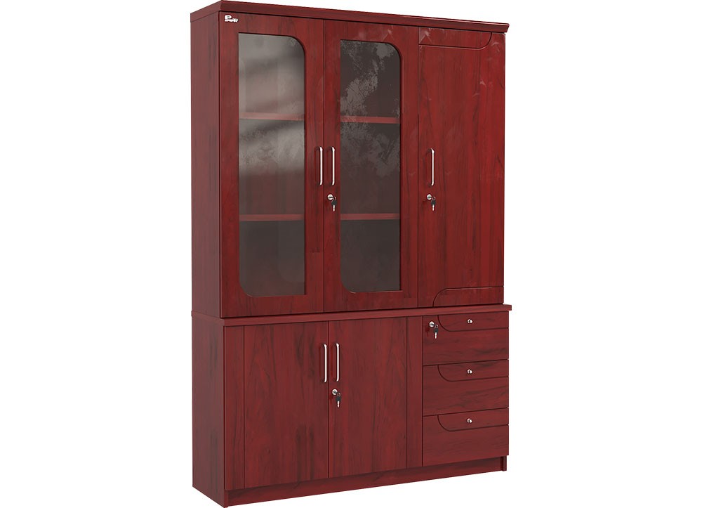 Tủ tài liệu gỗ sơn PU 3 khoang The One DC1340H1