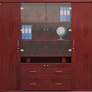 Tủ tài liệu gỗ sơn PU rộng 2m2 The One DC2200H2