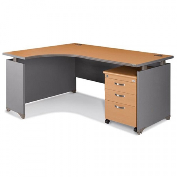 Bàn mặt gỗ Laminate lượn trái Fami CP1400HL/CP1600HL/CP1800HL - Ảnh 2