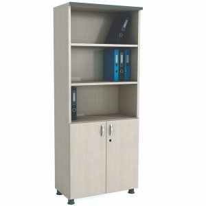 Tủ tài liệu gỗ văn phòng 5 ngăn cánh lửng Fami SM8150H