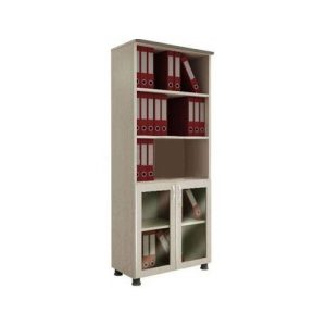 Tủ tài liệu văn phòng gỗ MFC cánh kính Fami SM8650H