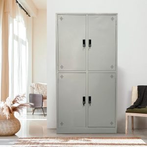 Tủ sắt văn phòng TU09K4SL cao 183cm 4 khoang hàn liền
