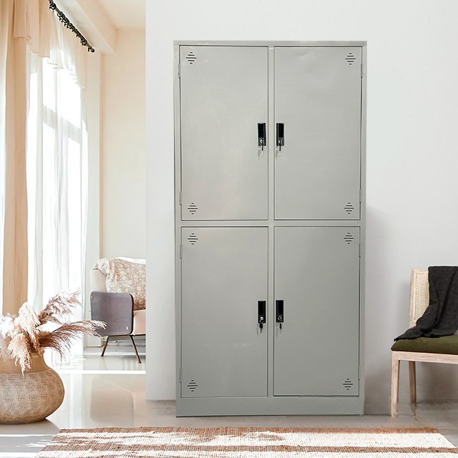 Tủ sắt văn phòng TU09K4SL cao 183cm 4 khoang hàn liền