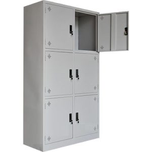 Tủ sắt văn phòng TU09K6SL cao 183cm 6 khoang hàn liền
