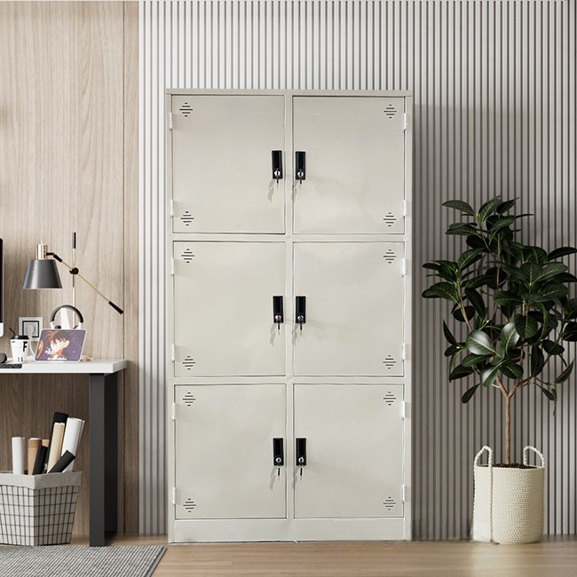 Tủ sắt văn phòng TU09K6SL cao 183cm 6 khoang hàn liền - Ảnh 2
