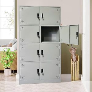Tủ locker sắt TU984-2LSL 8 khoang cao 183cm hàn liền