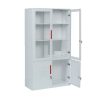 Tủ tài liệu sắt trắng The One TU09K3D cao 183cm cánh kính