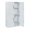 Tủ tài liệu sắt trắng The One TU09K4D cao 183cm 4 khoang