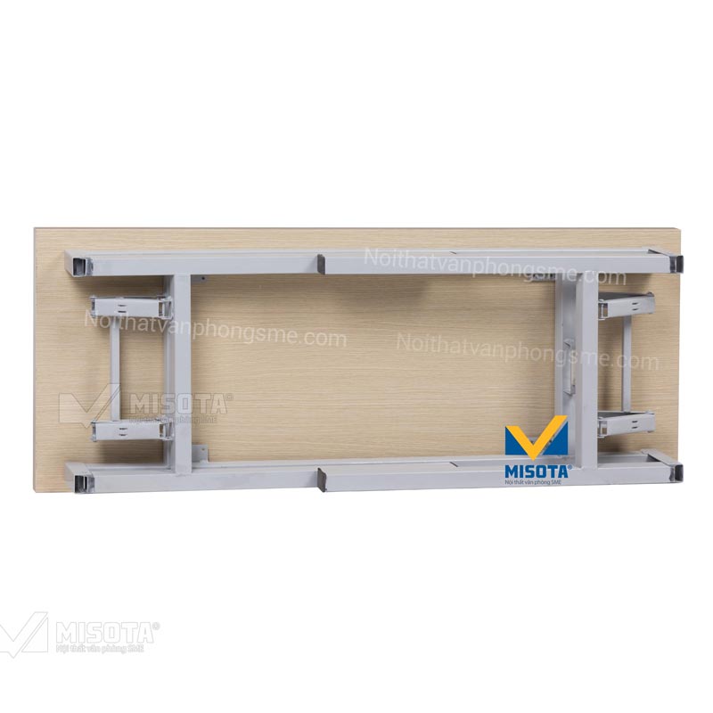 Bàn làm việc học tập gấp gọn chân sắt mặt gỗ BG1260 - Ảnh 2