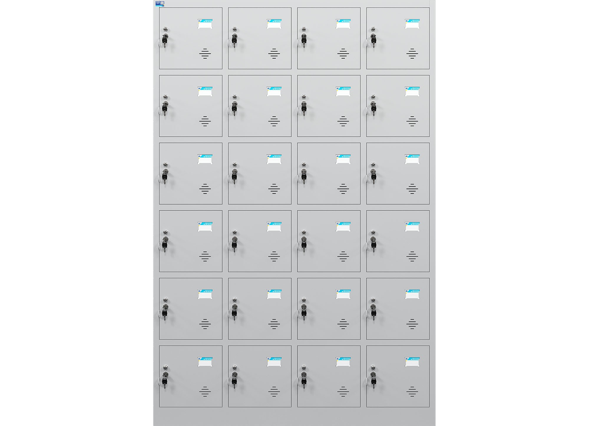 Tủ sắt locker TU986-4K The One 24 khoang cánh mở - Ảnh 3